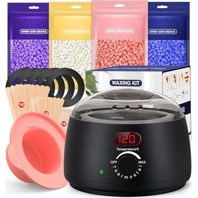 IFANZETECH Aquecedor de Cera Depilatória Máquina de Cera Quente para Depilação com Visualização de Temperatura para Depilação em Casa para Corpo Inteiro, Sobrancelhas, Faciais, Bikini, Pernas, Axila para IFANZETECH Aquecedor de Cera Depilatória Máquina de Cera Quente para Depilação com Visualização de Temperatura para Depilação em Casa para Corpo Inteiro, Sobrancelhas, Faciais, Bikini, Pernas, Axila para