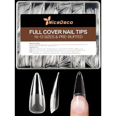 Nicedeco Unhas Postiças de Gel Unhas Falsas, 504 Peças 12 Tamanhos Unhas Stiletto Compridas Mate Suaves Pontas de Gel Pré-formadas Cobertura Completa para Extensões Unhas Postiças Prensadas 016 Nicedeco Unhas Postiças de Gel Unhas Falsas, 504 Peças 12 Tamanhos Unhas Stiletto Compridas Mate Suaves Pontas de Gel Pré-formadas Cobertura Completa para Extensões Unhas Postiças Prensadas 016