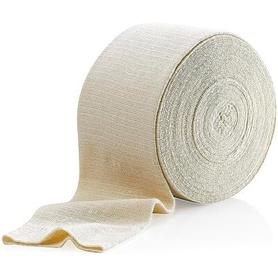 MEDca Bandagem elástica tubular de suporte, tamanho B, caixa de 10 m, cor natural (2,5 polegadas x 33 pés) para bandagem de suporte de joelho grande, coxa média, algodão e elastano MEDca Bandagem elástica tubular de suporte, tamanho B, caixa de 10 m, cor natural (2,5 polegadas x 33 pés) para bandagem de suporte de joelho grande, coxa média, algodão e elastano