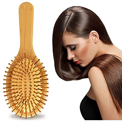 Vinmooog escova cabelo madeira escova de cabelo escova de cabelo anti-rotura, bambu brush wet brush ce escova desembaraçante natural massagem Ce escova de pe o antiestático Vinmooog escova cabelo madeira escova de cabelo escova de cabelo anti-rotura, bambu brush wet brush ce escova desembaraçante natural massagem Ce escova de pe o antiestático