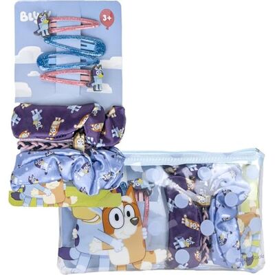 CERDÁ LIFE'S LITTLE MOMENTS Conjunto de beleza infantil de Bluey cor azul conjunto completo precisa com colarinhos, pulseira e ganchos de cabelo produto original desenhado em Espanha CERDÁ LIFE'S LITTLE MOMENTS Conjunto de beleza infantil de Bluey cor azul conjunto completo precisa com colarinhos, pulseira e ganchos de cabelo produto original desenhado em Espanha
