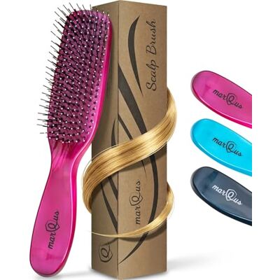 marQus Escova para couro cabeludo desenreda sem puxões escova desembaraçadora para todos os tipos de cabelo, escova para brilho e volume, 1 unidade Pinkvelvet marQus Escova para couro cabeludo desenreda sem puxões escova desembaraçadora para todos os tipos de cabelo, escova para brilho e volume, 1 unidade Pinkvelvet