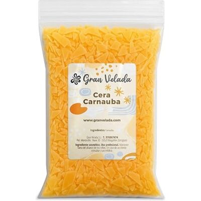 GRAN VELADA Cera Carnauba Vegetal Natural 100 g Cera rígida para cosméticos, sabonetes, cremes e bálsamo labial Emoliente e hipoalergénico DIY e cosmética natural GRAN VELADA Cera Carnauba Vegetal Natural 100 g Cera rígida para cosméticos, sabonetes, cremes e bálsamo labial Emoliente e hipoalergénico DIY e cosmética natural
