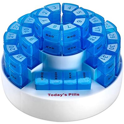MEDca Caixa mensal para comprimidos . Organização para medicamentos de várias doses. Compartimentos removíveis. Ideal para viajar. MEDca Caixa mensal para comprimidos . Organização para medicamentos de várias doses. Compartimentos removíveis. Ideal para viajar.