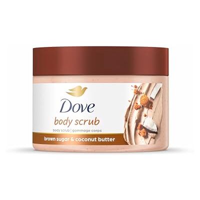 Dove Scrub: Brown Sugar & Coconut Manteiga para esfoliar a pele suave e lisa restaura nutrientes da pele 297,7 g Dove Scrub: Brown Sugar & Coconut Manteiga para esfoliar a pele suave e lisa restaura nutrientes da pele 297,7 g
