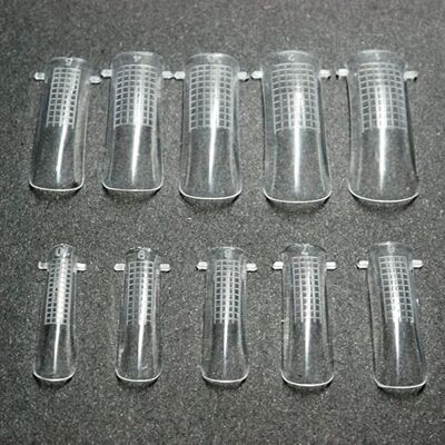 KADS 100 unidades / 10 tamanhos unhas postiças unhas arte UV gel rápido edifício vidro molde de dupla formas dedo unhas arte UV gel construtor bricolage KADS 100 unidades / 10 tamanhos unhas postiças unhas arte UV gel rápido edifício vidro molde de dupla formas dedo unhas arte UV gel construtor bricolage