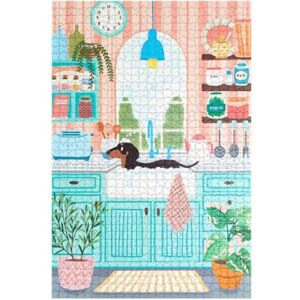 Balvi Puzzle Bubble Bath arte em 1000 peças pela ilustradora Yuna Moona cartão Balvi Puzzle Bubble Bath arte em 1000 peças pela ilustradora Yuna Moona cartão