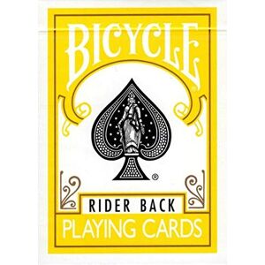Bicycle 1 conjunto de cartas amarelo Rider Back (amarelo) edição padrão Bicycle 1 conjunto de cartas amarelo Rider Back (amarelo) edição padrão