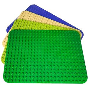 Apostrophe Games Placas base de grandes blocos compatíveis com as principais marcas (embalagem de 4 (verde, verde, claro, amarelo, azul)) Apostrophe Games Placas base de grandes blocos compatíveis com as principais marcas (embalagem de 4 (verde, verde, claro, amarelo, azul))