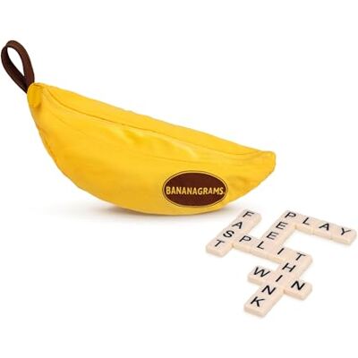 Winning Moves BANANAGRAMS, Word Game, Idade 7+, 1 8 Players, 15 minutos Playing Time Winning Moves BANANAGRAMS, Word Game, Idade 7+, 1 8 Players, 15 minutos Playing Time