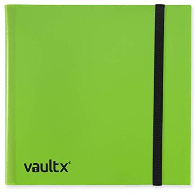 Vault X Arquivo para cartas colecionáveis de 12 bolsos com correia, 480 cartas, tamanho padrão, 20 folhas de carga lateral, pasta para jogos de cartas colecionáveis, desportos, TCG (verde) Vault X Arquivo para cartas colecionáveis de 12 bolsos com correia, 480 cartas, tamanho padrão, 20 folhas de carga lateral, pasta para jogos de cartas colecionáveis, desportos, TCG (verde)