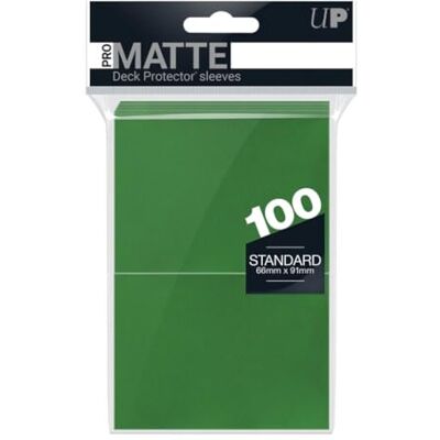 Ultra Pro Protetores de baralho de cartas Green Abysse Pro-Matte, 100 no total, (6,6 x 9,1 cm), cor verde (ACCPRO044-Green) Ultra Pro Protetores de baralho de cartas Green Abysse Pro-Matte, 100 no total, (6,6 x 9,1 cm), cor verde (ACCPRO044-Green)