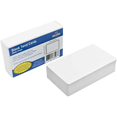 Apostrophe Games 80 Cartas de jogar tamanho tarot em branco, acabamento mate, caixa de Design baralhos do tamanho de um tarot com 80 cartas mate em branco e uma caixa de armazenamento personalizável Apostrophe Games 80 Cartas de jogar tamanho tarot em branco, acabamento mate, caixa de Design baralhos do tamanho de um tarot com 80 cartas mate em branco e uma caixa de armazenamento personalizável