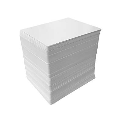 Apostrophe Games 180 Cartas em branco, tamanho de pôquer 63 mm x 88 mm sem revestimento Crie as suas próprias cartas de jogo, apoios de estúdio ou protótipos de jogos com 180 cartas em branco duradouras Apostrophe Games 180 Cartas em branco, tamanho de pôquer 63 mm x 88 mm sem revestimento Crie as suas próprias cartas de jogo, apoios de estúdio ou protótipos de jogos com 180 cartas em branco duradouras