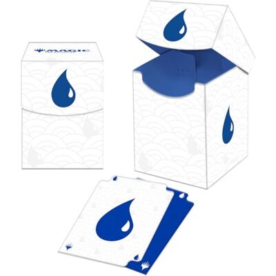 Ultra Pro Mana 8 100 Deck Box Island for Magic: The Gathering, armazena e tem capacidade para 100 cartões de tamanho padrão, caixa protetora duradoura para cartões de jogo de colecionador Ultra Pro Mana 8 100 Deck Box Island for Magic: The Gathering, armazena e tem capacidade para 100 cartões de tamanho padrão, caixa protetora duradoura para cartões de jogo de colecionador
