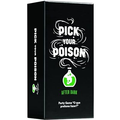 Creative Toys Pick Your Poison Jogo Cartas Perguntas provocadoras e decisões extremas, conjunto de papel laminado com 300 unidades, versão portuguesa temática para festas Creative Toys Pick Your Poison Jogo Cartas Perguntas provocadoras e decisões extremas, conjunto de papel laminado com 300 unidades, versão portuguesa temática para festas