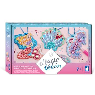 Janod Oceano Mágico 3 Chaveiros com Diamantes Fabricação de Chaveiros Kit de Artesanato Criativo para Crianças Aprendizado de Motricidade Fina e Concentração A Partir de 7 Anos Janod Oceano Mágico 3 Chaveiros com Diamantes Fabricação de Chaveiros Kit de Artesanato Criativo para Crianças Aprendizado de Motricidade Fina e Concentração A Partir de 7 Anos