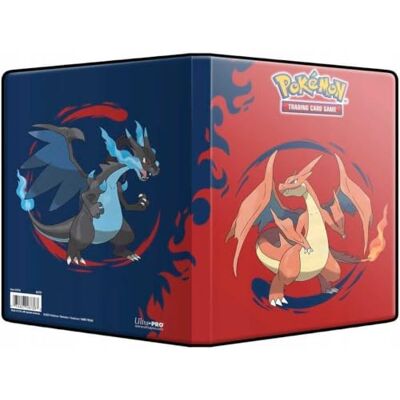 Ultra Pro Pokemon Mega Charizard X e Y Álbum de 9 bolsos com capacidade para 180 cartões Ultra Pro Pokemon Mega Charizard X e Y Álbum de 9 bolsos com capacidade para 180 cartões