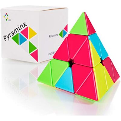 CUBIDI Cubo Triangular Pyraminx, A Pirâmide do Cubo Mágico Triângulo, Emocionante Quebra-cabeça para Crianças Sem Adesivo, Pirâmide Rubik, Ideal para Natal, Páscoa, Festas de Aniversário CUBIDI Cubo Triangular Pyraminx, A Pirâmide do Cubo Mágico Triângulo, Emocionante Quebra-cabeça para Crianças Sem Adesivo, Pirâmide Rubik, Ideal para Natal, Páscoa, Festas de Aniversário