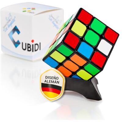 CUBIDI Cubo mágico 3 x 3 sem autocolantes cubo de velocidade Stickerless com rotação suave quebra-cabeças de combinação em ABS para iniciantes e fãs CUBIDI Cubo mágico 3 x 3 sem autocolantes cubo de velocidade Stickerless com rotação suave quebra-cabeças de combinação em ABS para iniciantes e fãs
