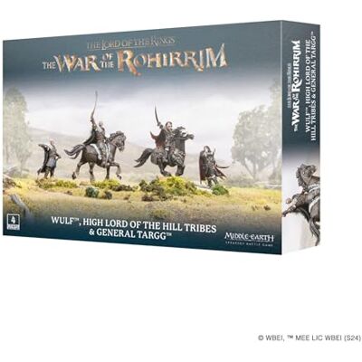 Games Workshop Jogos de batalha de estratégia da Terra-média: Wulf High Lord of Hill Tribes e General Targg Games Workshop Jogos de batalha de estratégia da Terra-média: Wulf High Lord of Hill Tribes e General Targg