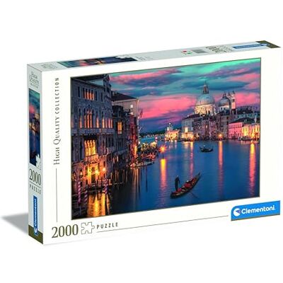 Quebra-cabeça Clementoni 2000 peças Alta Qualidade - O Magnífico Grande Canal Quebra-cabeça Clementoni 2000 peças Alta Qualidade - O Magnífico Grande Canal