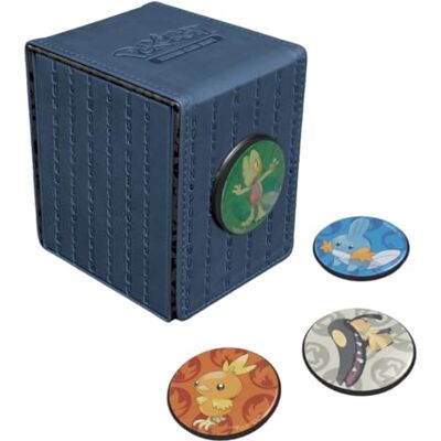 Ultra Pro Caixa de Deck Click Alcove Hoenn Capacidade para mais de 100 cartões de manga dupla compatível com Pokémon 151 Ideal para decks MTG Commander e Pokémon Cards Pack Box Ultra Pro Caixa de Deck Click Alcove Hoenn Capacidade para mais de 100 cartões de manga dupla compatível com Pokémon 151 Ideal para decks MTG Commander e Pokémon Cards Pack Box