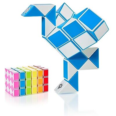 CUBIDI ® Serpente mágica de blocos, 36 peças azul Brinquedo quebra-cabeças anti-stress, sem pilhas ou eletrónicos. Tamanho grande (36 blocos), ideal para oferecer. CUBIDI ® Serpente mágica de blocos, 36 peças azul Brinquedo quebra-cabeças anti-stress, sem pilhas ou eletrónicos. Tamanho grande (36 blocos), ideal para oferecer.