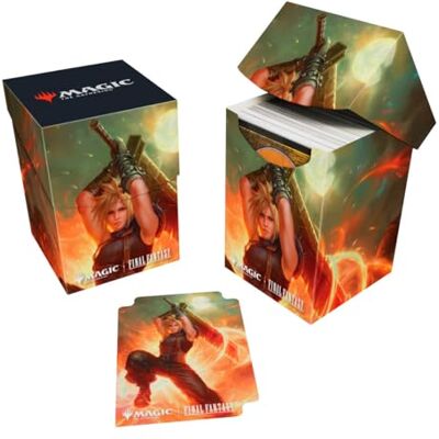 Ultra Pro Final Fantasy x Universes Beyond Cloud, Midgar Mercenary (Commander) 100 Deck Box for Magic: The Gathering Trading Card Accessories, Collectible Card Game Gear, Fantasy Gaming Supplies Ultra Pro Final Fantasy x Universes Beyond Cloud, Midgar Mercenary (Commander) 100 Deck Box for Magic: The Gathering Trading Card Accessories, Collectible Card Game Gear, Fantasy Gaming Supplies