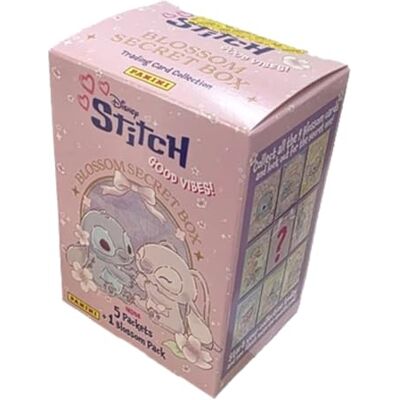 Panini Stitch Good Vibes Trading Cards 2026 caixa secreta com 5 boosters, 30 cartas colecionáveis + 3 cartões de flores Panini Stitch Good Vibes Trading Cards 2026 caixa secreta com 5 boosters, 30 cartas colecionáveis + 3 cartões de flores