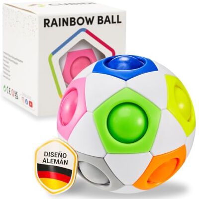 CUBIDI ® Bola Mágica Arco-íris Puzzle 3D Versão Futebol. Quebra-cabeças para Crianças Ideal Também como Quebra-cabeças para Adultos. Brinquedos Anti-stress para Adultos e Perfeitos como Presente para CUBIDI ® Bola Mágica Arco-íris Puzzle 3D Versão Futebol. Quebra-cabeças para Crianças Ideal Também como Quebra-cabeças para Adultos. Brinquedos Anti-stress para Adultos e Perfeitos como Presente para