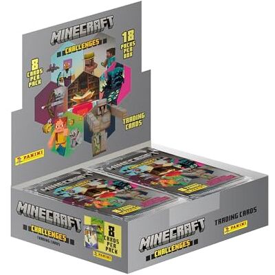 Panini Minecraft Trading Cards 4 Desafios caixa de 18 capas Panini Minecraft Trading Cards 4 Desafios caixa de 18 capas