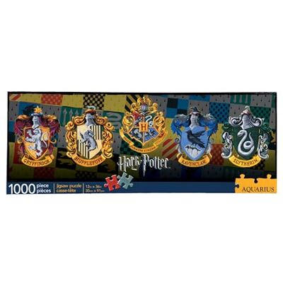 AQUARIUS Harry Potter-Crests 1000 peças Slim Jigsaw Puzzle, multicolorido AQUARIUS Harry Potter-Crests 1000 peças Slim Jigsaw Puzzle, multicolorido