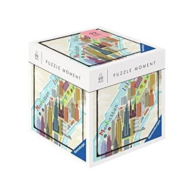 Ravensburger Puzzle: New York, puzzles para adultos e crianças, quebra-cabeças adultos, puzzle de 100 peças aprox, presentes originais para mulher, não vem cola quebra-cabeças, puzzles Smartbox, paisagens Ravensburger Puzzle: New York, puzzles para adultos e crianças, quebra-cabeças adultos, puzzle de 100 peças aprox, presentes originais para mulher, não vem cola quebra-cabeças, puzzles Smartbox, paisagens