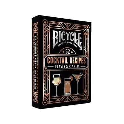 Bicycle Cocktail baralho de cartas com receitas combinadas, para colecionadores e Bartenders Bicycle Cocktail baralho de cartas com receitas combinadas, para colecionadores e Bartenders