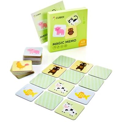 CUBIDI ® Sweet Memory de 2 com 48 cartões de memória estáveis com motivos de animais Bonito brinquedo para crianças a partir dos 2 anos Presentes para crianças de 2 anos. CUBIDI ® Sweet Memory de 2 com 48 cartões de memória estáveis com motivos de animais Bonito brinquedo para crianças a partir dos 2 anos Presentes para crianças de 2 anos.