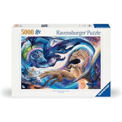 Ravensburger Puzzle de 5000 peças, dragão noite e dia, adultos Puzzle de 5000 peças, formato de 153 x 102 cm, para adultos, ideal como presente original e para desfrutar da montagem. Ravensburger Puzzle de 5000 peças, dragão noite e dia, adultos Puzzle de 5000 peças, formato de 153 x 102 cm, para adultos, ideal como presente original e para desfrutar da montagem.