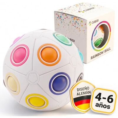 CUBIDI ® Bola mágica arco-íris grande puzzle 3D. Quebra-cabeças crianças ideal também como quebra-cabeças para adultos. Brinquedos anti-stress adultos e perfeitos como presente para menina, 6 anos e CUBIDI ® Bola mágica arco-íris grande puzzle 3D. Quebra-cabeças crianças ideal também como quebra-cabeças para adultos. Brinquedos anti-stress adultos e perfeitos como presente para menina, 6 anos e