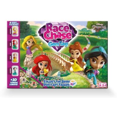Disney Jogo de Tabuleiro Princess Race N Chase, 4 Peças de Jogo de Princesas Incluídas, Belle, Ariel, Rapunzel e Jasmine, Ótimo Presente para crianças a Partir de 4 anos Disney Jogo de Tabuleiro Princess Race N Chase, 4 Peças de Jogo de Princesas Incluídas, Belle, Ariel, Rapunzel e Jasmine, Ótimo Presente para crianças a Partir de 4 anos