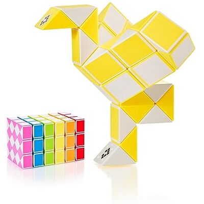 CUBIDI Serpente mágica com blocos Jogos de quebra-cabeças presentes de aniversário crianças escola unissexo Pequenos presentes para adultos amarelo 36 blocos Tamanho do bloco 24 mm x 17 mm Juguete rompecabezas antiestrés, sin pilas ni electr CUBIDI Serpente mágica com blocos Jogos de quebra-cabeças presentes de aniversário crianças escola unissexo Pequenos presentes para adultos amarelo 36 blocos Tamanho do bloco 24 mm x 17 mm Juguete rompecabezas antiestrés, sin pilas ni electr