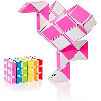CUBIDI Serpente mágica com blocos Jogos de quebra-cabeças presentes de aniversário crianças escola unissexo Pequenos presentes para adultos Rosa 36 blocos Tamanho do bloco 24 mm x 17 mm Juguete rompecabezas antiestrés, sin pilas ni electróni CUBIDI Serpente mágica com blocos Jogos de quebra-cabeças presentes de aniversário crianças escola unissexo Pequenos presentes para adultos Rosa 36 blocos Tamanho do bloco 24 mm x 17 mm Juguete rompecabezas antiestrés, sin pilas ni electróni