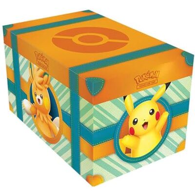 BANDAI Jogo de cartas Pokémon TCG: Baú do tesouro (Espanhol), o presente ideal para qualquer fã de pokémon , conjunto exclusivo de cartas pronto para duos, multicolorido BANDAI Jogo de cartas Pokémon TCG: Baú do tesouro (Espanhol), o presente ideal para qualquer fã de pokémon , conjunto exclusivo de cartas pronto para duos, multicolorido