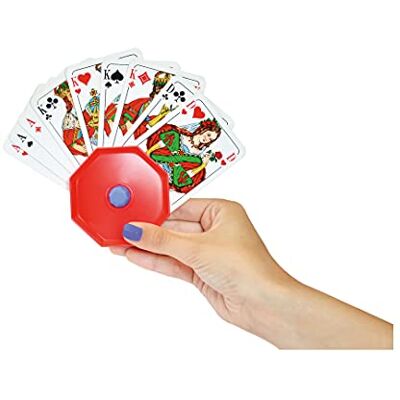 noris -Spiele Suporte de plástico para cartas, cor vermelha (versão em alemão) noris -Spiele Suporte de plástico para cartas, cor vermelha (versão em alemão)