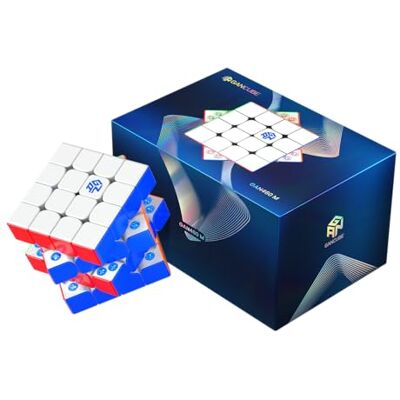 GAN 4 x 4 Cubo de velocidade magnético 460 m, cubo de velocidade com ímanes Cubo mágico profissional, rotação suave e rápida, consciência espacial, presente ideia para crianças e principiantes GAN 4 x 4 Cubo de velocidade magnético 460 m, cubo de velocidade com ímanes Cubo mágico profissional, rotação suave e rápida, consciência espacial, presente ideia para crianças e principiantes