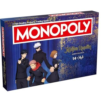 Winning Moves O clássico jogo de tabuleiro Jujutsu Kaisen Monopoly é perfeito para 2 a 6 jogadores e é um ótimo presente para fãs de 14 anos ou mais Winning Moves O clássico jogo de tabuleiro Jujutsu Kaisen Monopoly é perfeito para 2 a 6 jogadores e é um ótimo presente para fãs de 14 anos ou mais