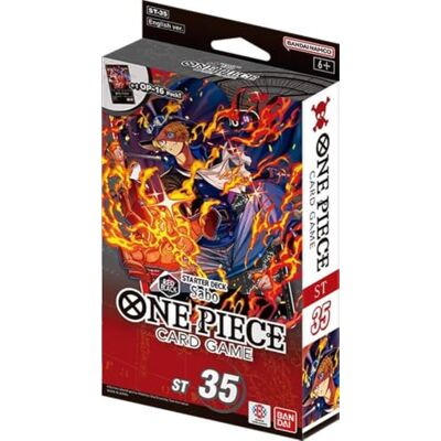 BANDAI Jogo de cartas de uma peça ST-35 vermelho e preto Sabo Baralho de início, ST-35, vermelho e preto, Sabo, jogo de cartas colecionáveis BANDAI Jogo de cartas de uma peça ST-35 vermelho e preto Sabo Baralho de início, ST-35, vermelho e preto, Sabo, jogo de cartas colecionáveis