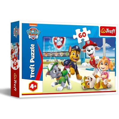 Trefl Paw Patrol, o mundo dos cães, puzzle de 60 peças puzzle de cores com personagens da série infantil, entretenimento criativo, jogo para crianças a partir de 4 anos Trefl Paw Patrol, o mundo dos cães, puzzle de 60 peças puzzle de cores com personagens da série infantil, entretenimento criativo, jogo para crianças a partir de 4 anos