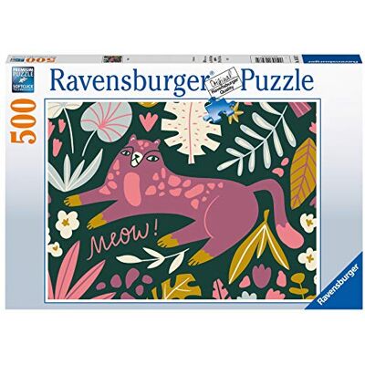 Ravensburger Puzzle 500 peças Chat tendance Ravensburger Puzzle 500 peças Chat tendance