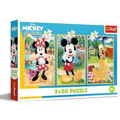 Trefl Puzzle 3 em 1: Fireman Sam, a equipa da estação de bombeiros 3 x 50 peças, conjunto de três quebra-cabeças para crianças a partir de 4 anos Trefl Puzzle 3 em 1: Fireman Sam, a equipa da estação de bombeiros 3 x 50 peças, conjunto de três quebra-cabeças para crianças a partir de 4 anos
