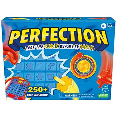 Hasbro Jogo de perfeição para crianças, jogos de mesa pré-escolares, jogos de memória para crianças a partir de 5 anos Hasbro Jogo de perfeição para crianças, jogos de mesa pré-escolares, jogos de memória para crianças a partir de 5 anos